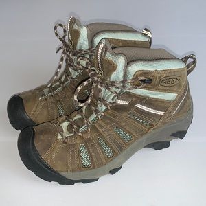 Keen Voyageur Hiking Boots Size 8 Brown Leather